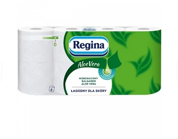 Hartie igienica Regina Delicate Aloe Vera 3 straturi 8 role